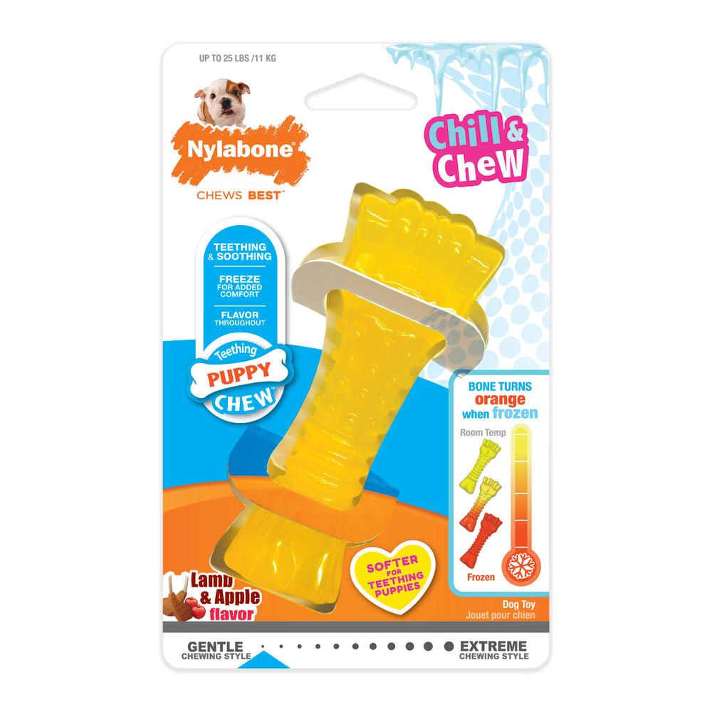 Nylabone Puppy Chew Freezer Dog Bone OZ FUR KIDS WHELPING SUPPLIES