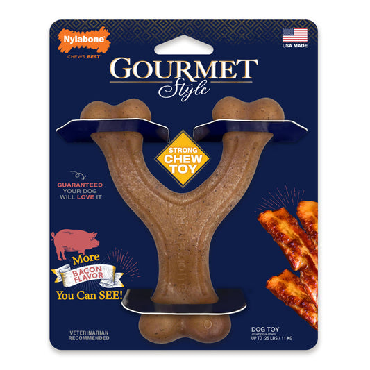 Nylabone Gourmet Style Bacon Wishbone