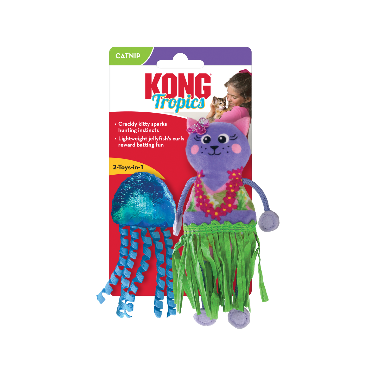 KONG Cat Tropics Hula - 2 Pack