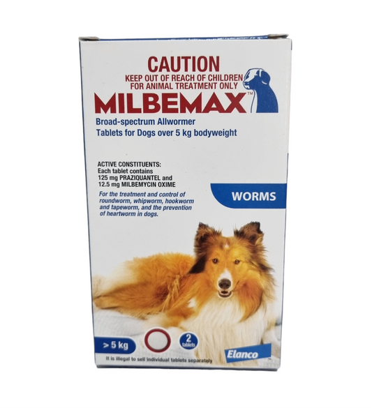 Milbemax Allwormer for Dogs Over 5kg