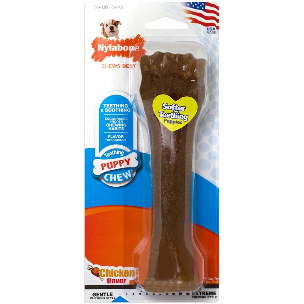 Nylabone Puppy Teething Chew Classic Bone - Souper 50lb (22kg) +