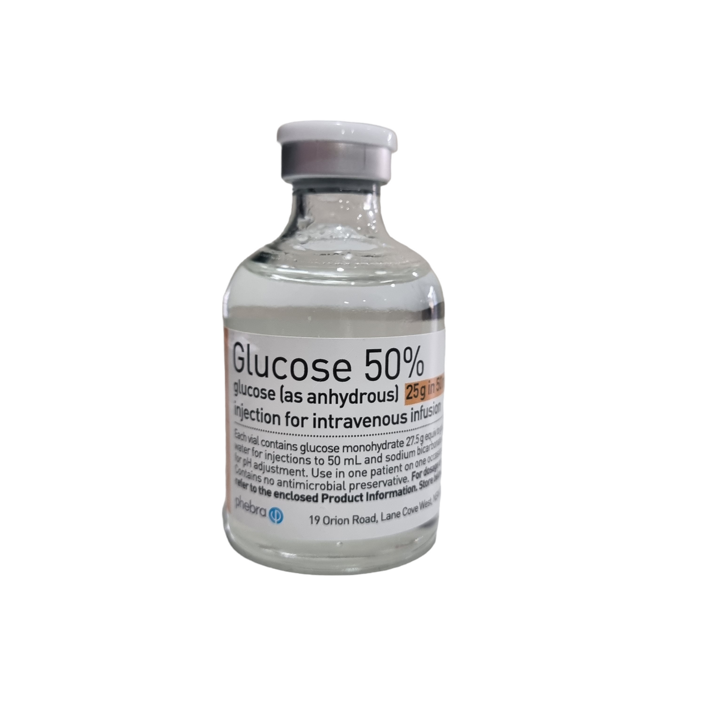 Glucose 50% w/v 50mL