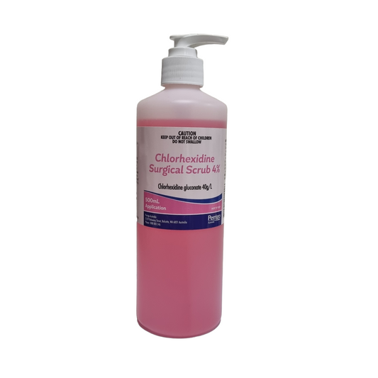 Chlorhexidine Surgical Scrub 4% - 500ml Pump Pack