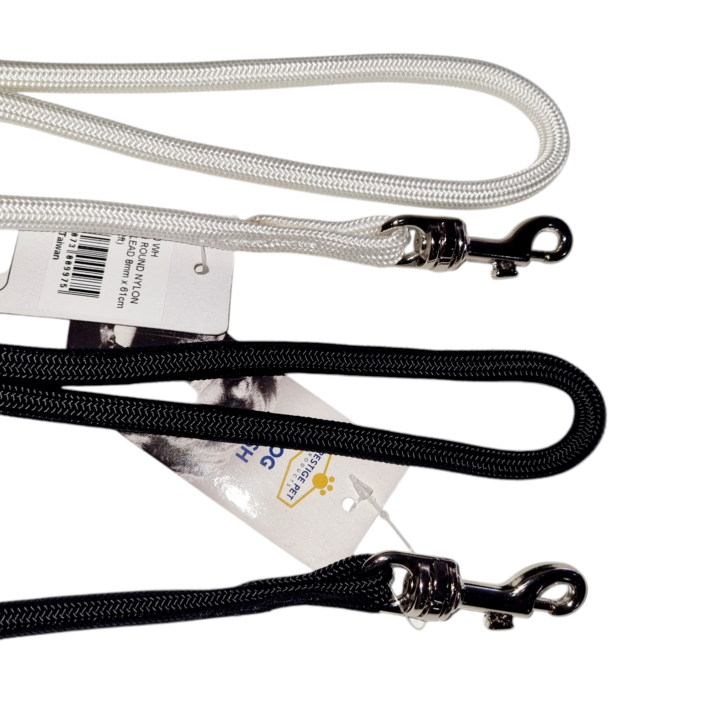 Show Lead Round 8mm x 61cm (2ft) with Chrome Clip