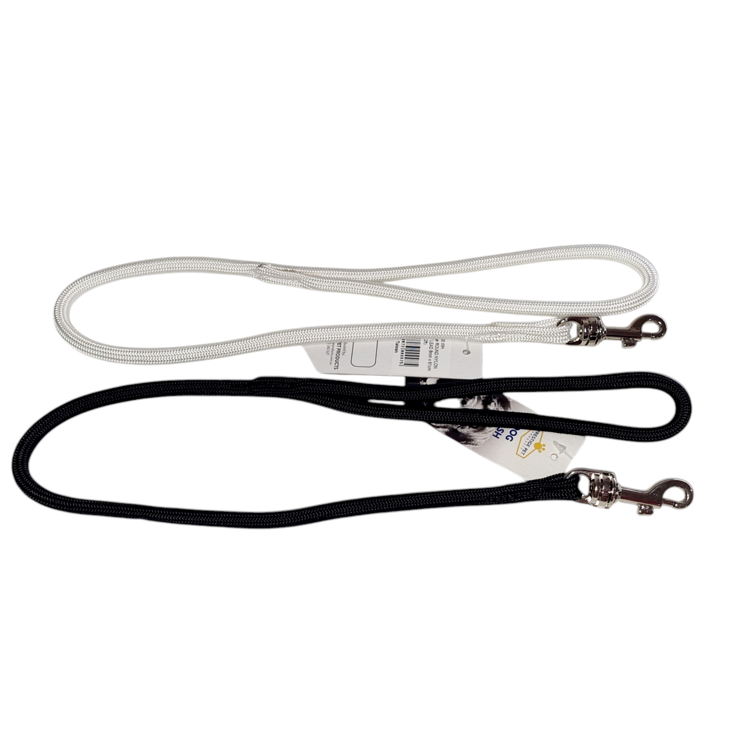 Show Lead Round 8mm x 61cm (2ft) with Chrome Clip