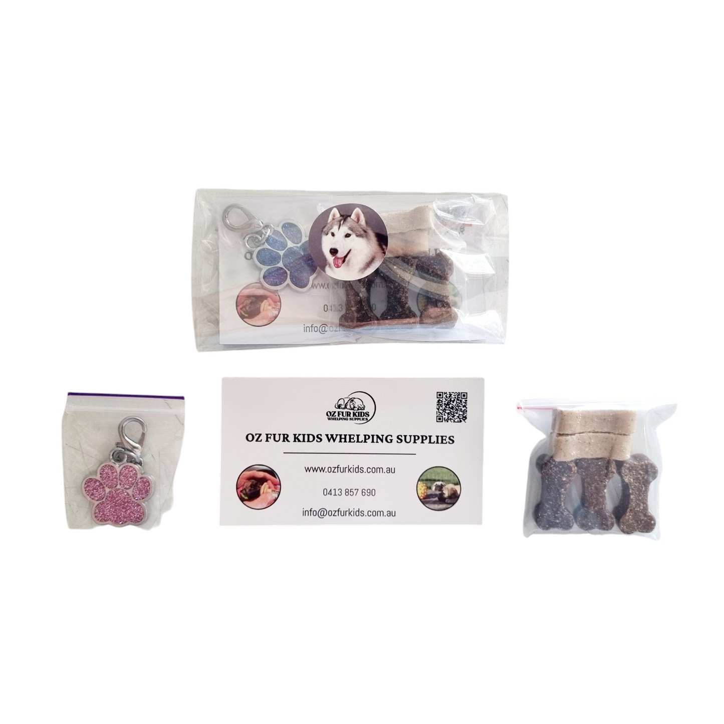 Puppy Gift Pack - Now available with Large Paw Charm!