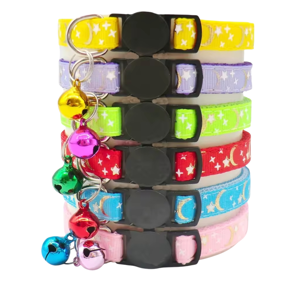 Cat Collars "Stars & Moons" - Break-Away