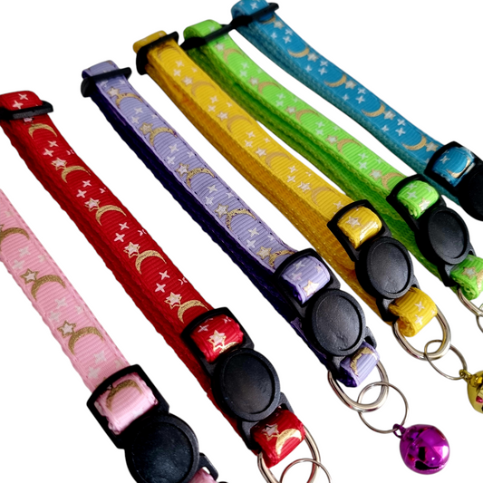 Cat Collars "Stars & Moons" - Break-Away