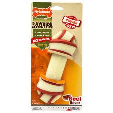 Nylabone Power Chew Rawhide Knot Alternative Giant - Beef