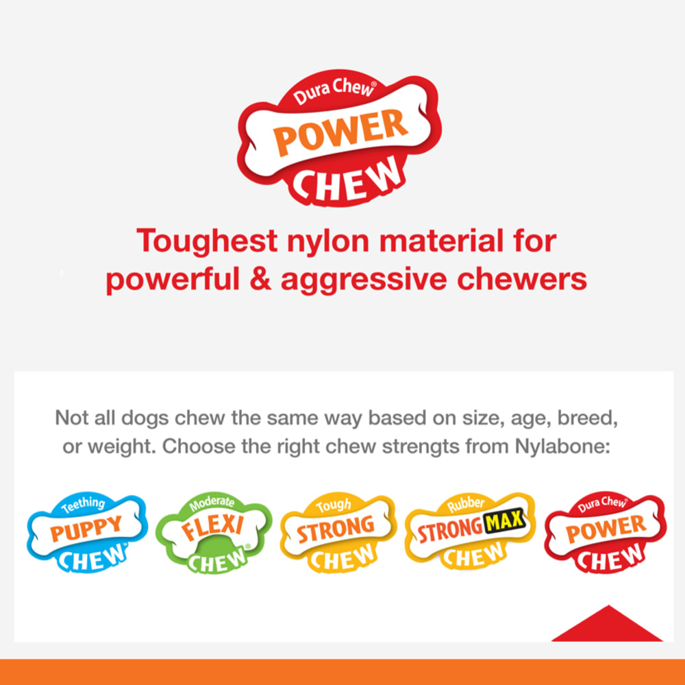 Nylabone Barbell Power Dura Chew Peanut Butter