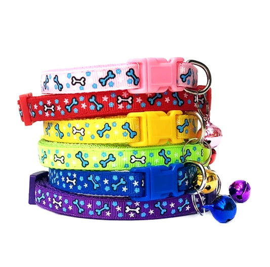 Puppy Collars Set of Six - Bones