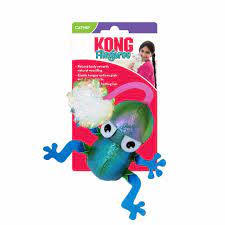 KONG Flingaroo Frog Catnip Crackle Toy