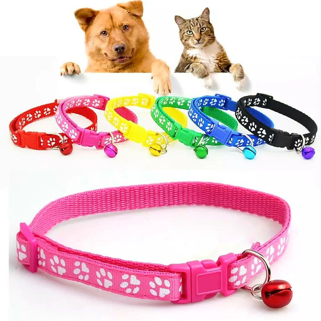 Puppy Collars Set of Six - Paws