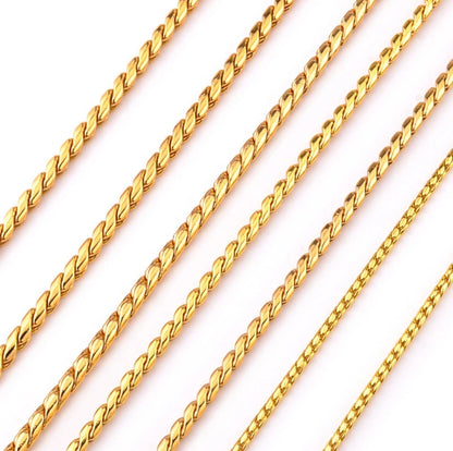 Show Snake Chains Gold Plated from