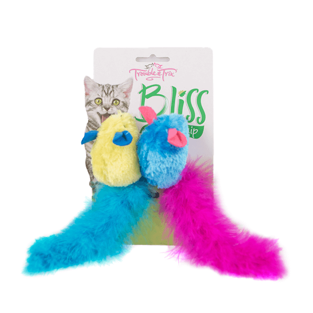 Trouble & Trix Catnip Tweet Mice - Masterpet